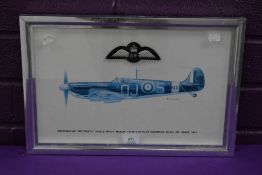 After Keith Broomfield (20th century) a coloured print ' Supermarine 'Spitfire V8' ( Rolls-Royce '