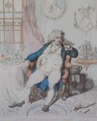 After James Gillray (British 1756-1815) a modern limited edition reproduction satirical print,