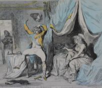 After James Gillray (British 1756-1815) a modern limited edition reproduction satirical print,