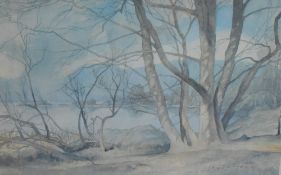 A print after Edward Jeffrey (19th/20th century) A Lake District colour print, mounted, framed and