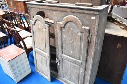 A 19th Century rustic larder or similar cupboard top