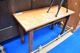 A vintage oak coffee table/childrens desk