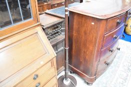 A traditional mahogany standard lamp