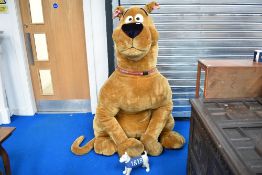 A lifesize stuffed toy, Scooby Doo, height approx. 150cm