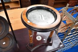 An interesting spitoon style plant stand, with plaque for Royal Geographical society