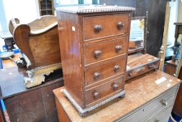 A 19th Century mahogany specimen chest, approx height 56cm