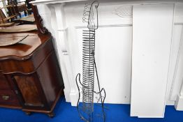 A metal CD rack modelled as electric guitar