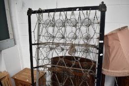 Two oak single bed frames and bases