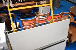 An Italian drawing board of substantial quality having yellow frame, labelled Bieffe Padova Italia
