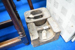 Two large 56lb weights