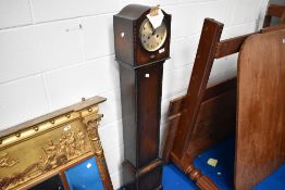 An early 20th Century oak cased Grandmother clock