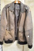 A vintage Itallo leather jacket size 56.