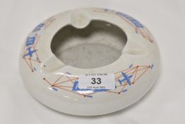 A mid century Copeland Spode ash tray advertising Fly BOAC.