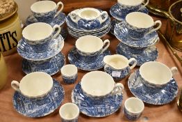 An early 20th century Alfred Meakin Post House pattern part tea service.