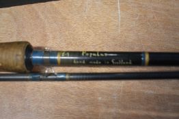 A 2pc carbon fibre 10ft fly rod Sinclair beat 'The Popular' in soft rod sleeve hand made in