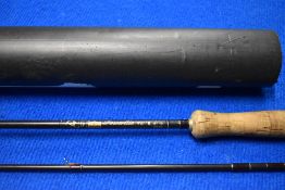 A Bruce and Walker 9.5ft #8 2pc fly rod in plastic tube