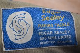 Four vintage fly and spinning rods including Edgar Sealy live fibre