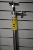 A Leeda king size bait pump made of stainless steel