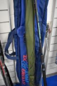 A Steadfast 2 xl rod carry case containing Silstar match 3802-300 rod and a Steadfast 2 9ft 2pc