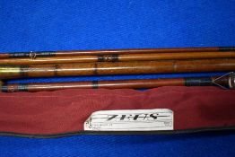 A Zeus 919330 Spin master 12ft by Abu Garcia and 2 unmarked vintage spinning rods