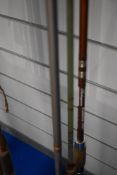 Three vintage fly rods of varying length 2 x Shakespeare and one Milbro fiberglass