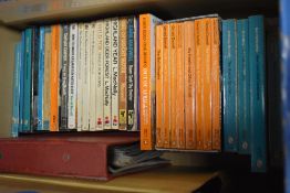 A carton containing a collection of Gerald Durrall paperbacks and a folder containing vintage mine