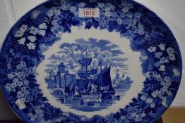 An early 20th century Wedgwood Ferrara blue charger.