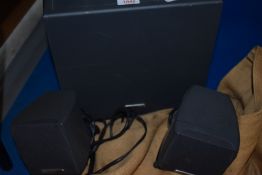 A Cambridge Soundworks surround sound system.