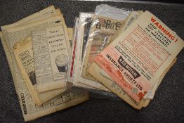 Newspapers. A selection of vintage newspapers and periodicals, including numerous issues of the