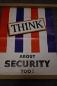 A selection of mid century Propaganda posters of war and nuclear interest.