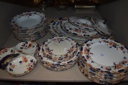 An antique Hancock and sons Mallais pattern part dinner service.