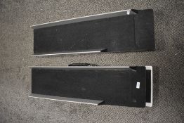 Two metal fold away loading ramps, for motorcycle or wheel chair etc.