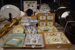 A selection of as new porcelain trays and dishes including some with boxes.