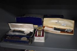 A selection of new old stock wristwatches including Services 17 jewel, Services 21 jewel, Oris Swiss