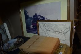 A collection of stream train and railway related ephemera and memorabilia.