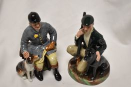 Two Royal Doulton figure studies the Huntsman HN2492 and The Gamekeeper HN2879