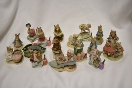 A collection of seventeen Border Fine Arts Miniature Beatrix Potter figures.