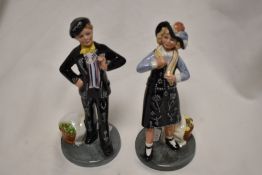 Two Royal Doulton figures Pearly Boy and Girl HN2767 and HN2769