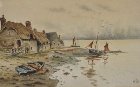 Attributed to Harold Williamson (British 1898-1972) watercolours, a pair of coastal landscapes