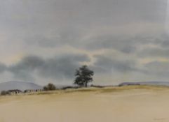 Richard Alexander Rennie (South African, Contemporary b.1932) watercolour, African grassland scene