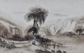 Attributed to John 'Warwick' Smith (British 1749-1831) a monochrome watercolour sketch, entitled '