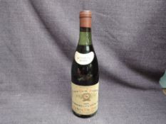 A bottle of Grand Vin De Bourgogne 1964 Pommard Les Epenots, Fichel & Fills Freres, no strength or