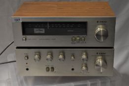 A vintage Trio Amp and Tuner having a nice retro look to it as well as sending really nice