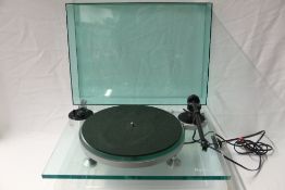 A J .A Michel Syncro turntable - an inverted - pendulum supsension design that is as pleasing on the