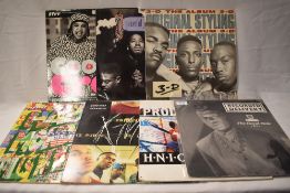 Seven early 90's rap and hip hop albums.