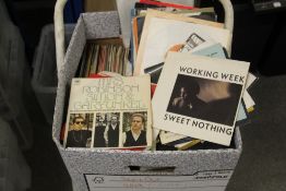 A large box of 45's the bulk being from the 1980's - rock , pop , new wave and more in this mixed