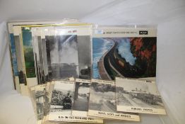 A large lot of Steam train sounds label albums and singles and Argo