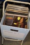 A large box of vinyl albums - a mixed lot covering many genres - around 40 album in VG or lesser
