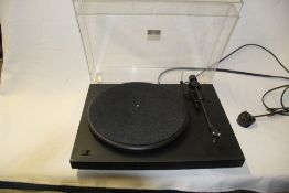 A Pro-Ject Debut Turntable - with Ortofon Cartride and Dust Cover in excellent condition - a