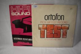 Two stereo test records including Ortofon and Hi Fi Sound.